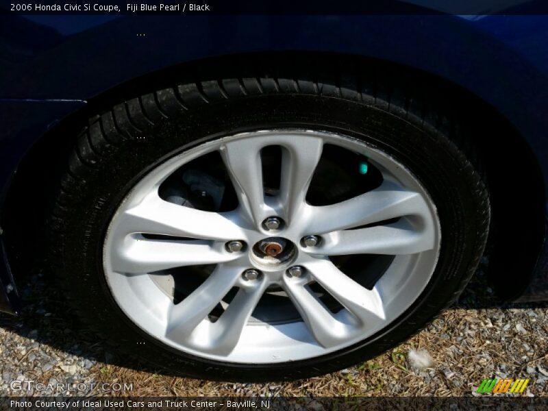 Fiji Blue Pearl / Black 2006 Honda Civic Si Coupe