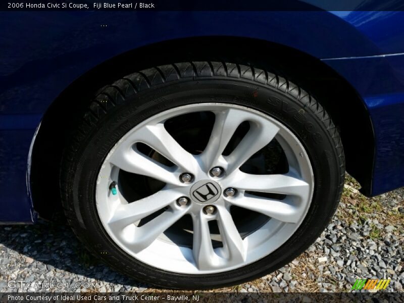 Fiji Blue Pearl / Black 2006 Honda Civic Si Coupe
