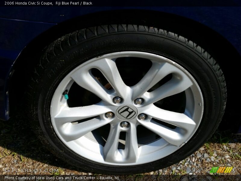 Fiji Blue Pearl / Black 2006 Honda Civic Si Coupe