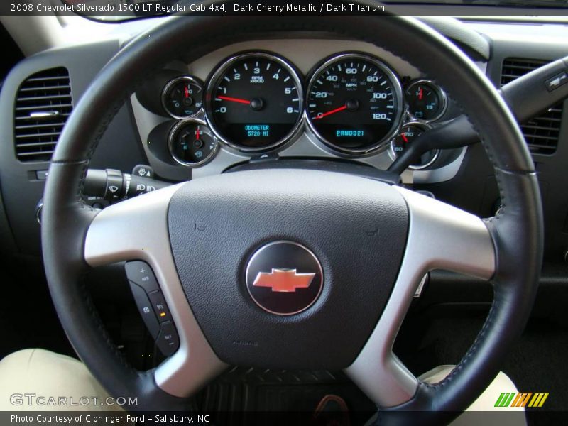 Dark Cherry Metallic / Dark Titanium 2008 Chevrolet Silverado 1500 LT Regular Cab 4x4