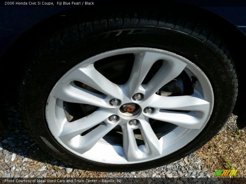 Fiji Blue Pearl / Black 2006 Honda Civic Si Coupe