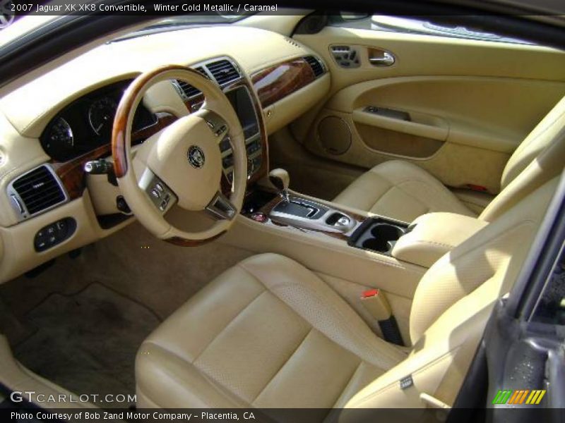 Winter Gold Metallic / Caramel 2007 Jaguar XK XK8 Convertible