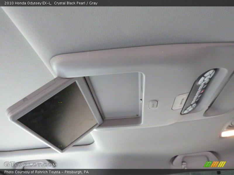 Crystal Black Pearl / Gray 2010 Honda Odyssey EX-L
