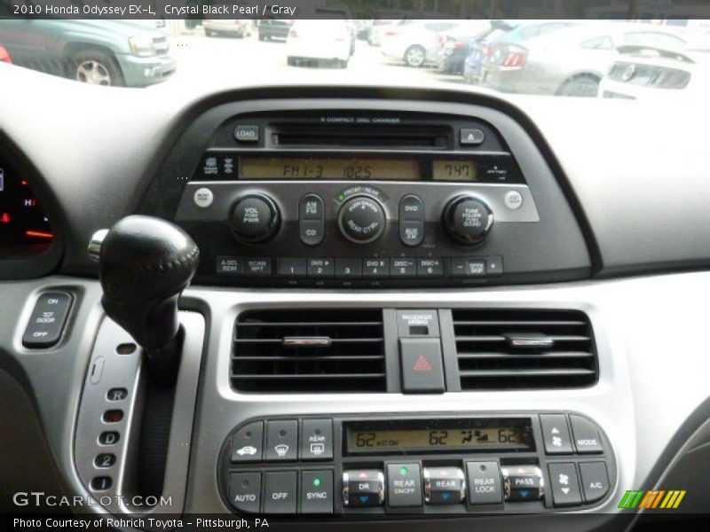 Crystal Black Pearl / Gray 2010 Honda Odyssey EX-L