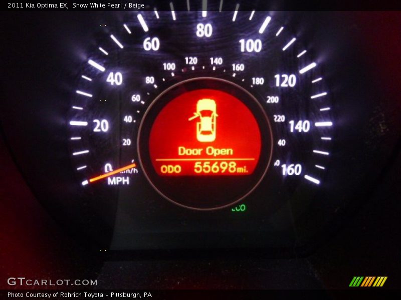 Snow White Pearl / Beige 2011 Kia Optima EX