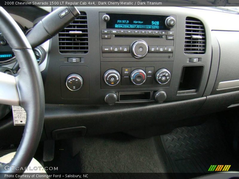 Dark Cherry Metallic / Dark Titanium 2008 Chevrolet Silverado 1500 LT Regular Cab 4x4