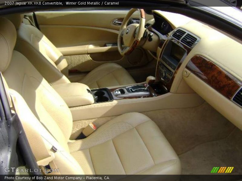 Winter Gold Metallic / Caramel 2007 Jaguar XK XK8 Convertible
