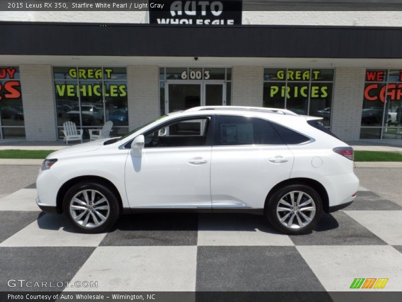 Starfire White Pearl / Light Gray 2015 Lexus RX 350