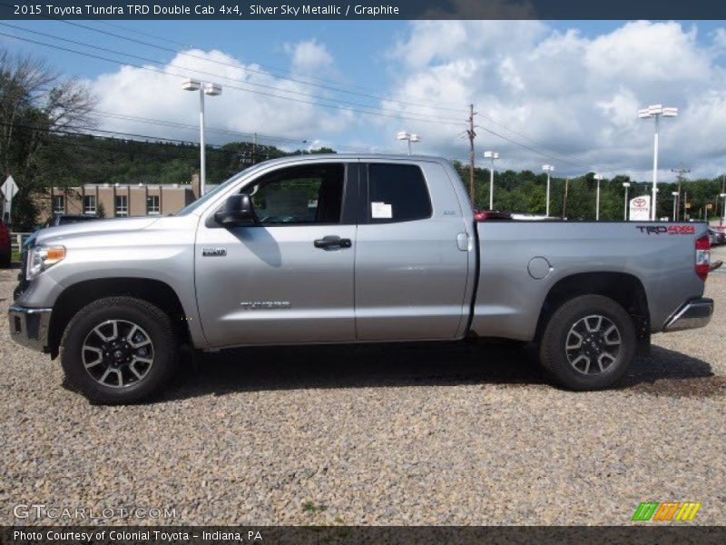 Silver Sky Metallic / Graphite 2015 Toyota Tundra TRD Double Cab 4x4