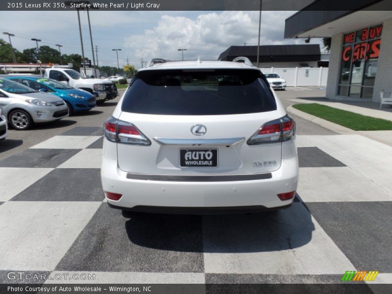 Starfire White Pearl / Light Gray 2015 Lexus RX 350