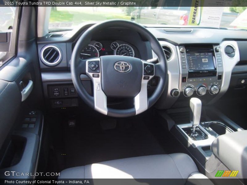Silver Sky Metallic / Graphite 2015 Toyota Tundra TRD Double Cab 4x4