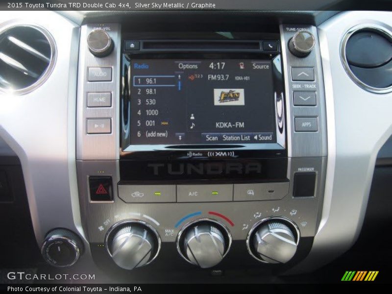 Silver Sky Metallic / Graphite 2015 Toyota Tundra TRD Double Cab 4x4