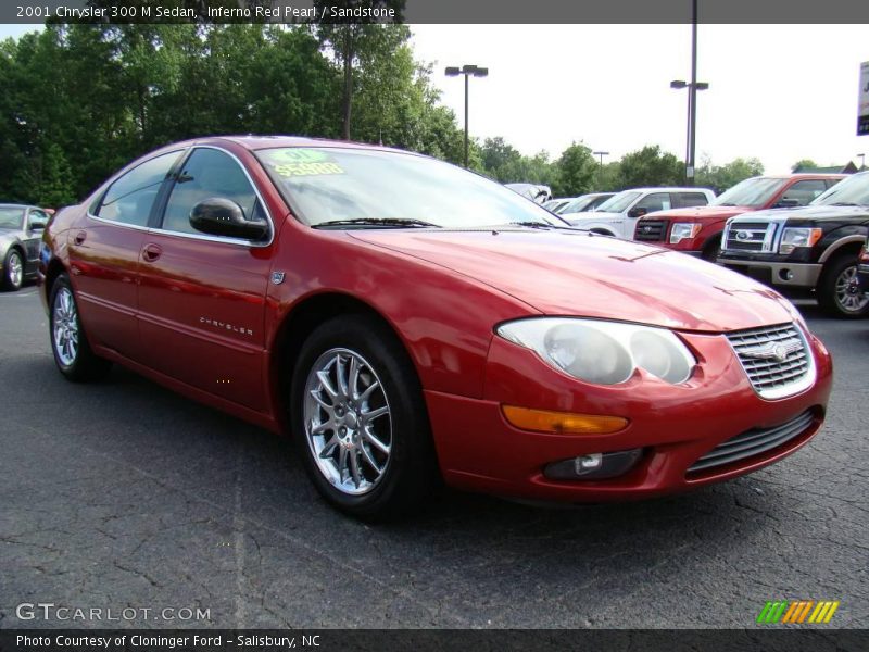 Inferno Red Pearl / Sandstone 2001 Chrysler 300 M Sedan