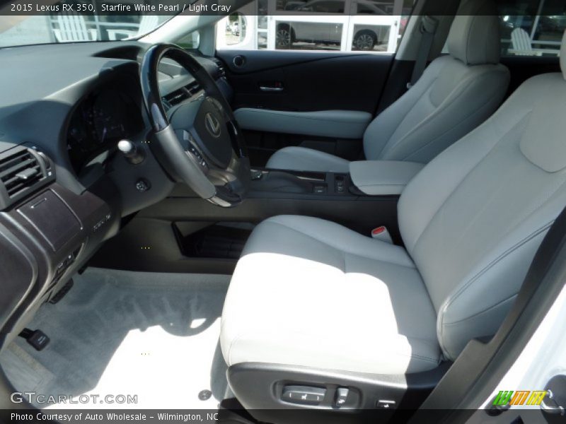 Starfire White Pearl / Light Gray 2015 Lexus RX 350