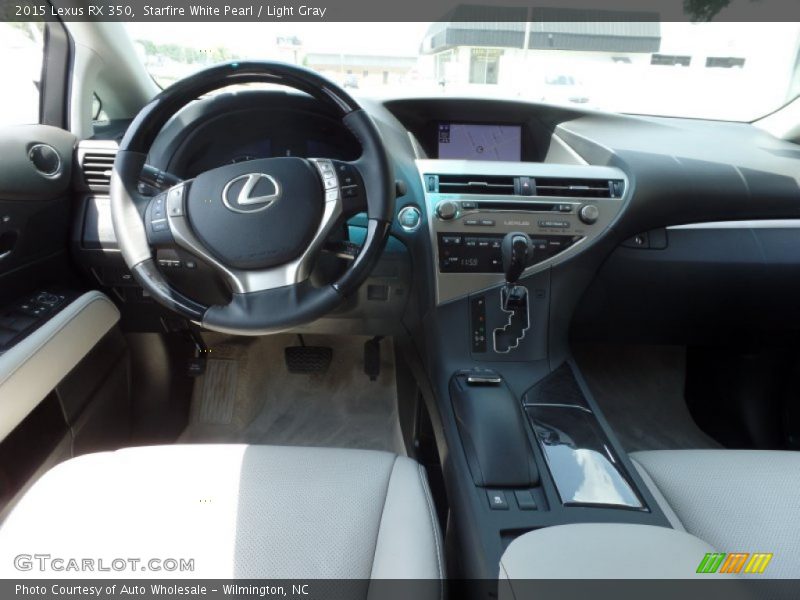 Starfire White Pearl / Light Gray 2015 Lexus RX 350