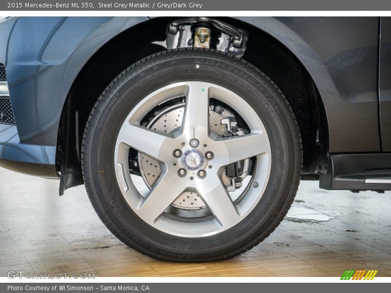 Steel Grey Metallic / Grey/Dark Grey 2015 Mercedes-Benz ML 350