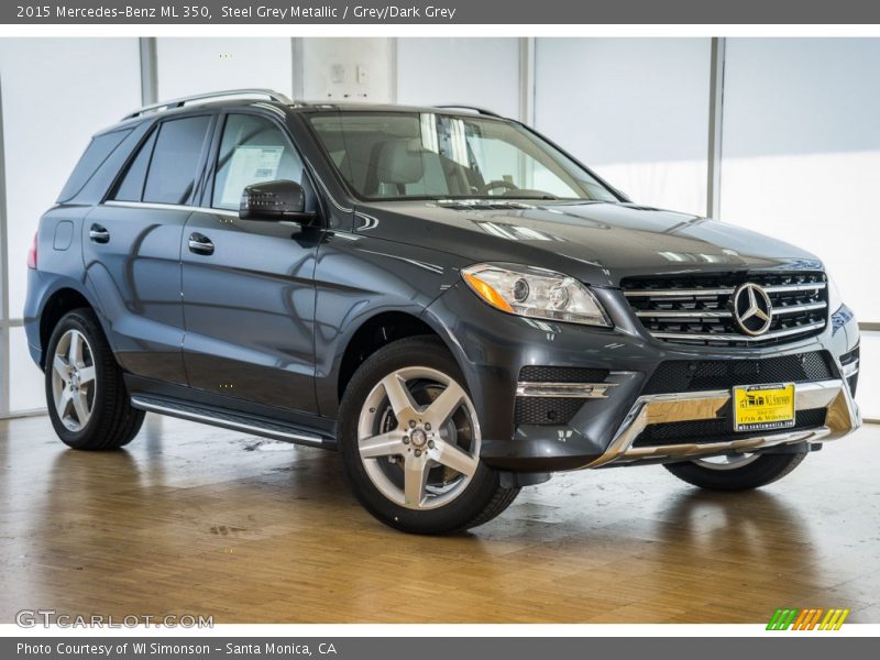 Steel Grey Metallic / Grey/Dark Grey 2015 Mercedes-Benz ML 350