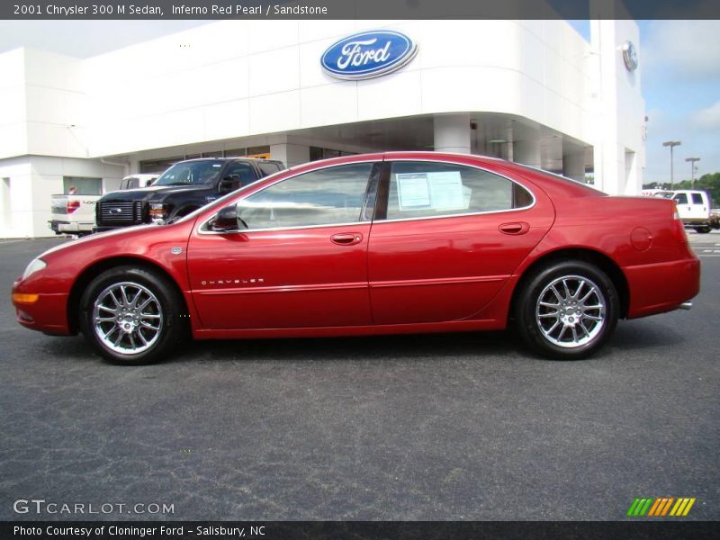 Inferno Red Pearl / Sandstone 2001 Chrysler 300 M Sedan