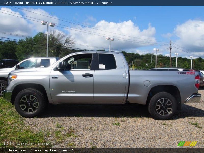 Silver Sky Metallic / Graphite 2015 Toyota Tundra TRD Double Cab 4x4