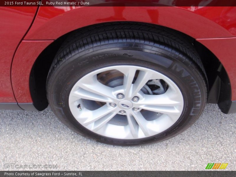 Ruby Red Metallic / Dune 2015 Ford Taurus SEL