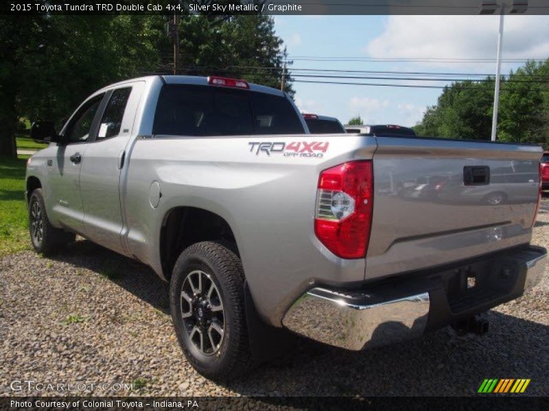 Silver Sky Metallic / Graphite 2015 Toyota Tundra TRD Double Cab 4x4