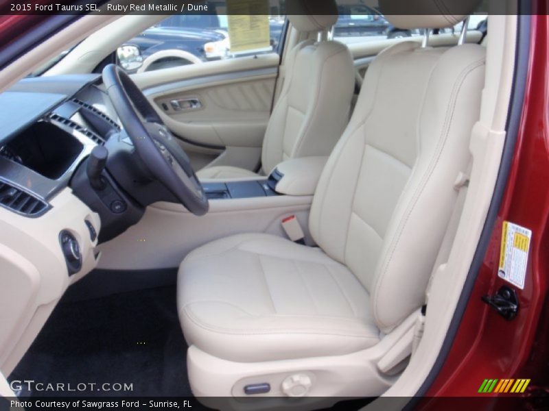 Ruby Red Metallic / Dune 2015 Ford Taurus SEL