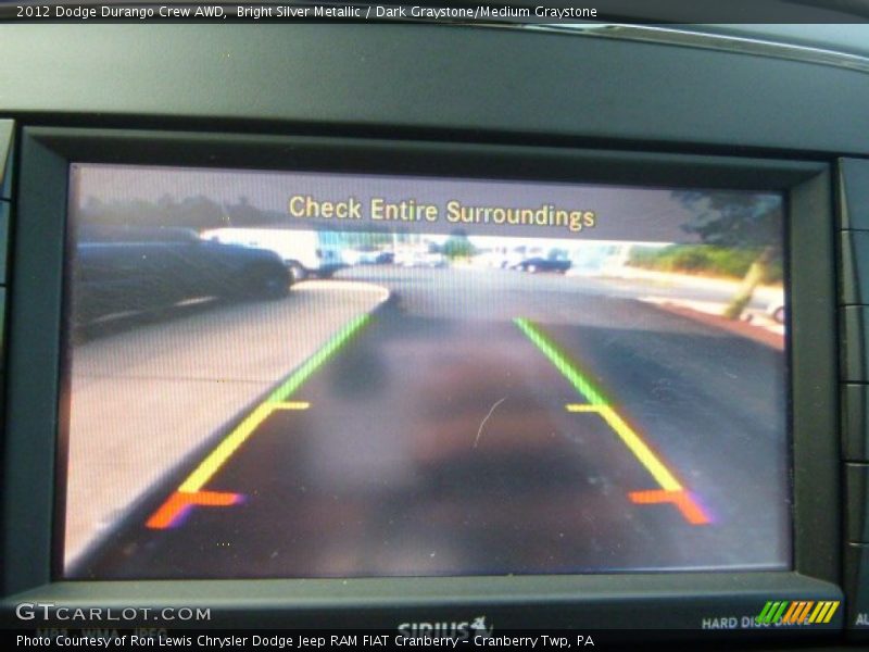 Bright Silver Metallic / Dark Graystone/Medium Graystone 2012 Dodge Durango Crew AWD
