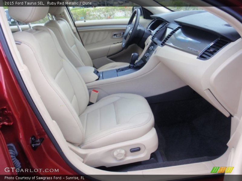 Ruby Red Metallic / Dune 2015 Ford Taurus SEL