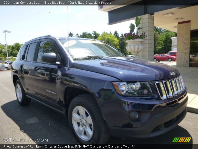 True Blue Pearl / Dark Slate Gray/Light Pebble 2014 Jeep Compass Sport