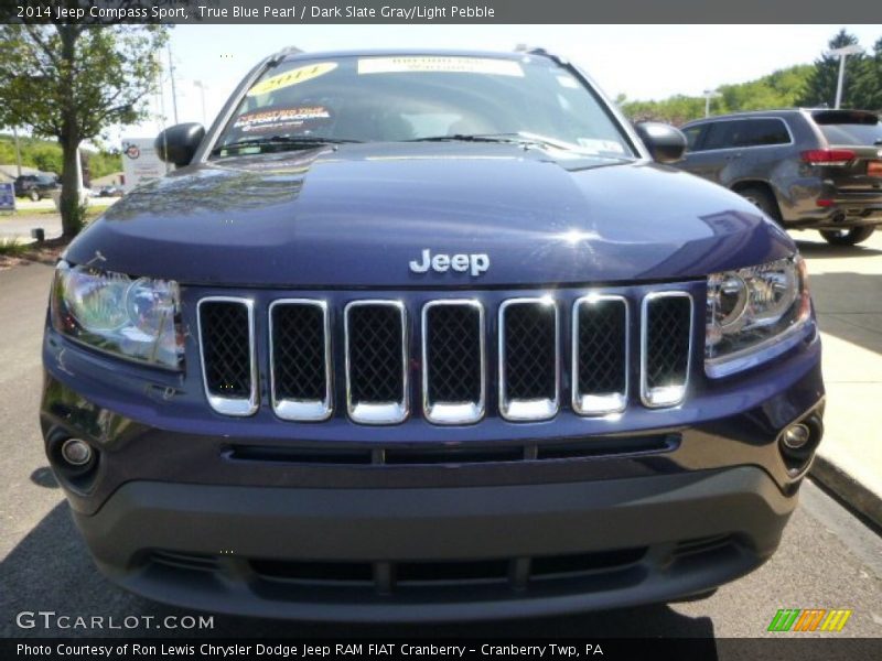 True Blue Pearl / Dark Slate Gray/Light Pebble 2014 Jeep Compass Sport