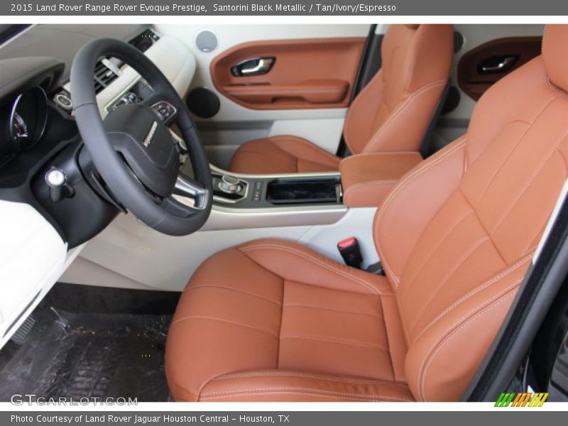 Front Seat of 2015 Range Rover Evoque Prestige