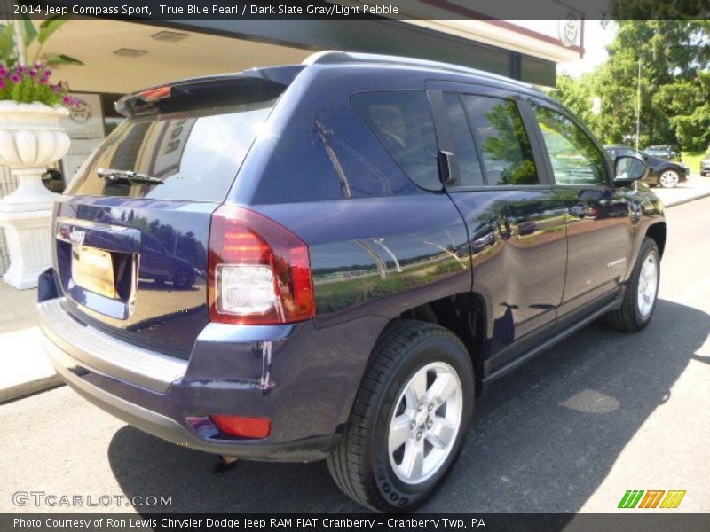 True Blue Pearl / Dark Slate Gray/Light Pebble 2014 Jeep Compass Sport