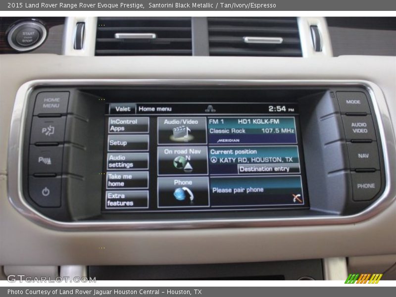 Santorini Black Metallic / Tan/Ivory/Espresso 2015 Land Rover Range Rover Evoque Prestige