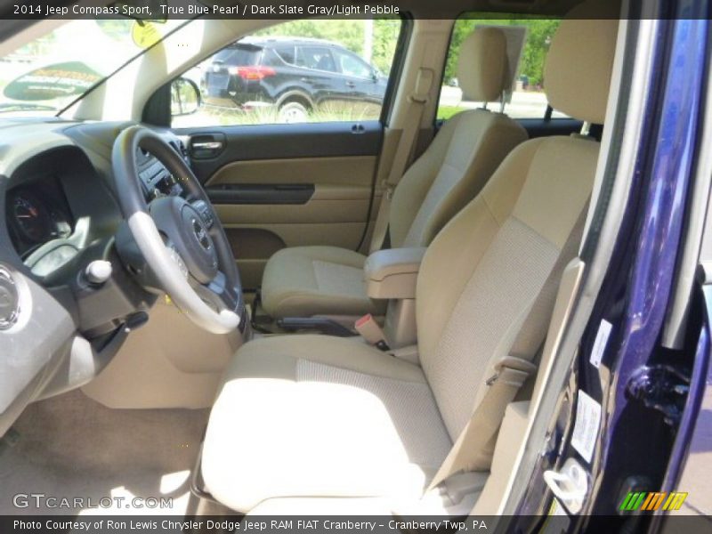 True Blue Pearl / Dark Slate Gray/Light Pebble 2014 Jeep Compass Sport