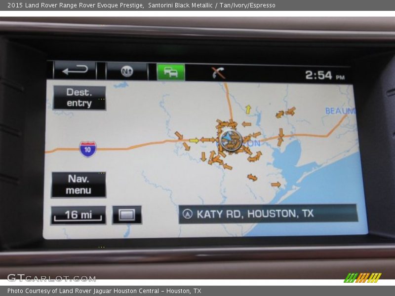 Navigation of 2015 Range Rover Evoque Prestige