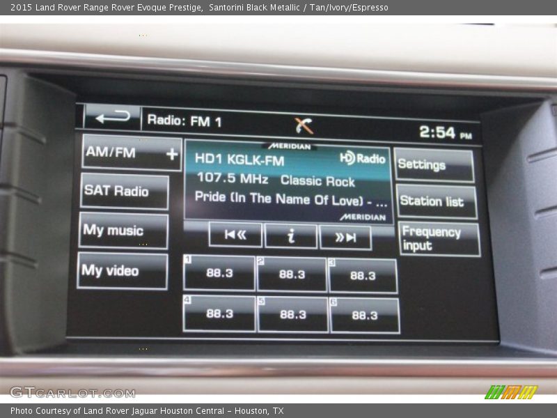 Santorini Black Metallic / Tan/Ivory/Espresso 2015 Land Rover Range Rover Evoque Prestige