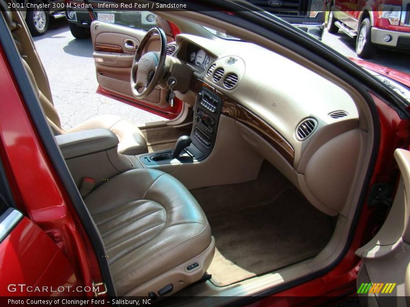 Inferno Red Pearl / Sandstone 2001 Chrysler 300 M Sedan