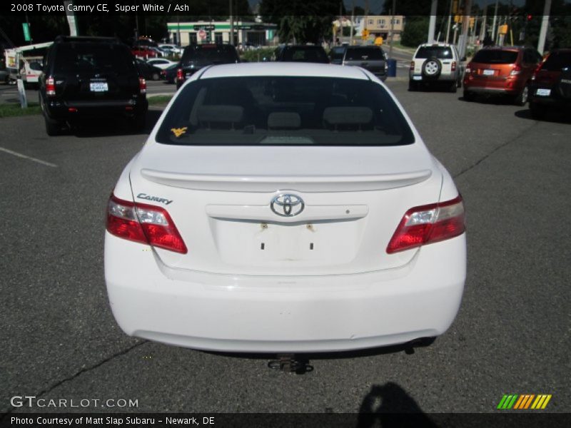 Super White / Ash 2008 Toyota Camry CE