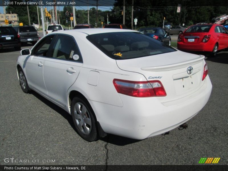 Super White / Ash 2008 Toyota Camry CE