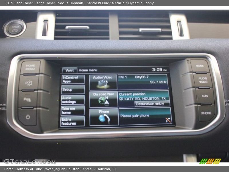 Santorini Black Metallic / Dynamic Ebony 2015 Land Rover Range Rover Evoque Dynamic
