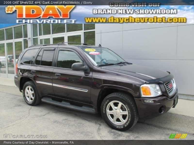 Dark Crimson Red Metallic / Ebony 2008 GMC Envoy SLE 4x4