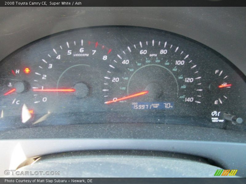 Super White / Ash 2008 Toyota Camry CE