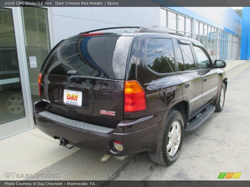 Dark Crimson Red Metallic / Ebony 2008 GMC Envoy SLE 4x4