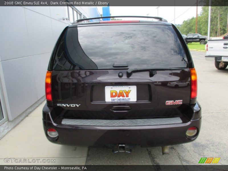 Dark Crimson Red Metallic / Ebony 2008 GMC Envoy SLE 4x4