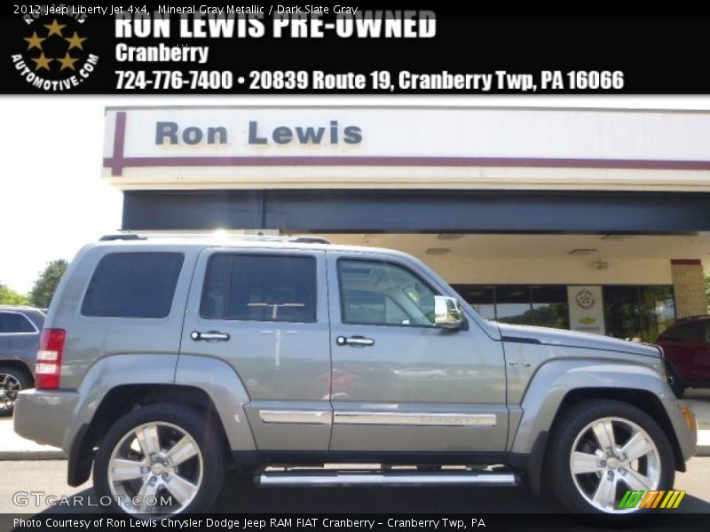 Mineral Gray Metallic / Dark Slate Gray 2012 Jeep Liberty Jet 4x4