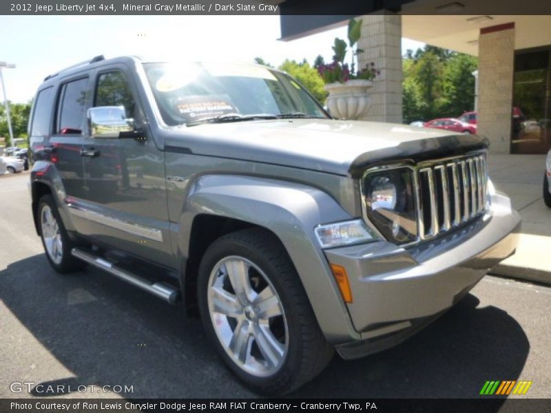 Mineral Gray Metallic / Dark Slate Gray 2012 Jeep Liberty Jet 4x4