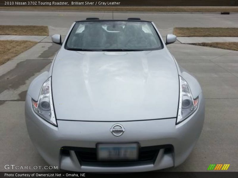 Brilliant Silver / Gray Leather 2010 Nissan 370Z Touring Roadster