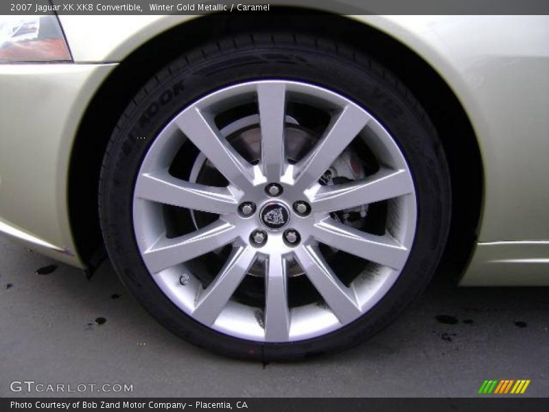 Winter Gold Metallic / Caramel 2007 Jaguar XK XK8 Convertible