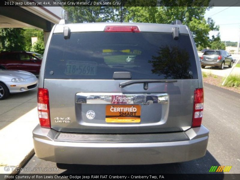 Mineral Gray Metallic / Dark Slate Gray 2012 Jeep Liberty Jet 4x4