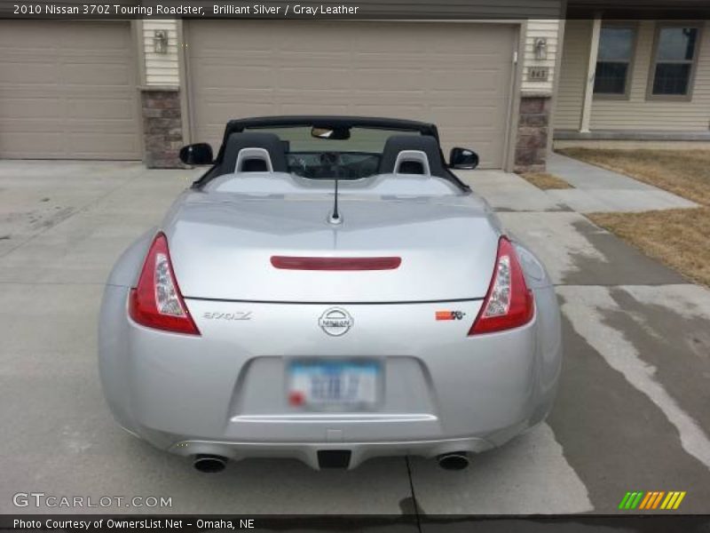 Brilliant Silver / Gray Leather 2010 Nissan 370Z Touring Roadster